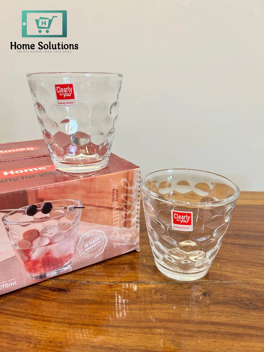 Danny Home Sevgilier Crystal Glass Set 6Pcs (270ml)