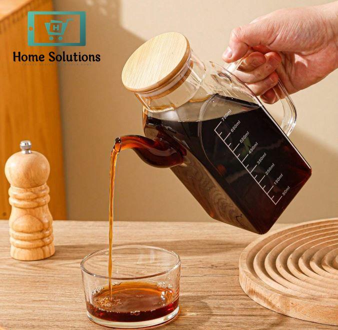 Glass Oil & Sauce Dispenser – Anti-Leak with Side Handle