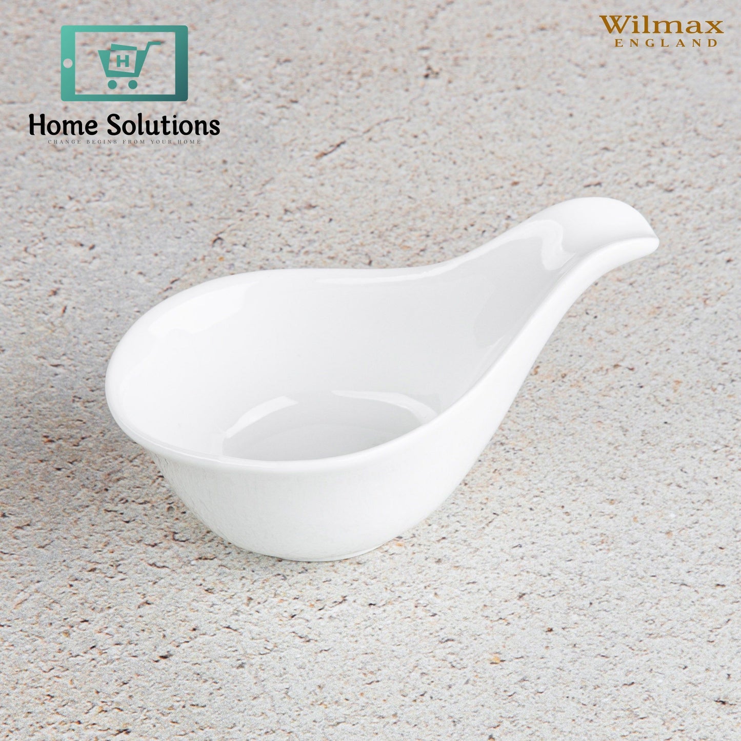 Wilmax England Fine Porcelain Set of 6 Snack Dishes 5" | Small White Serving Bowls