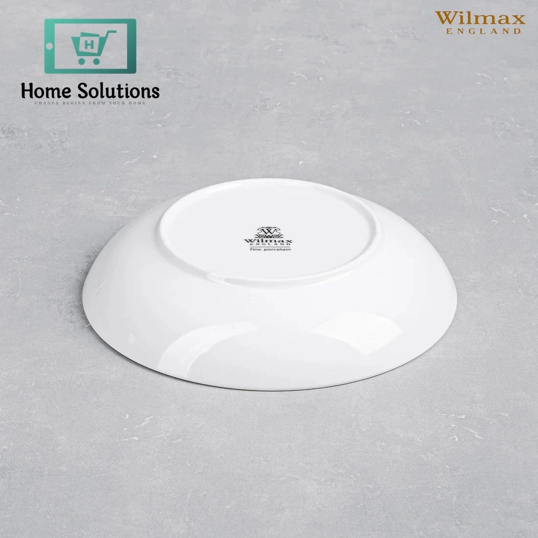 Wilmax England 9-Inch Fine Porcelain Round Deep Plate – 23 cm