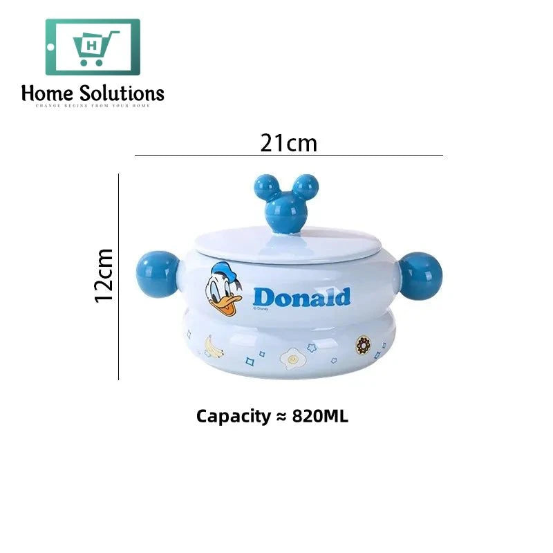 DISNEY Mickey & Friends Porcelain Soup Pot - 820ml