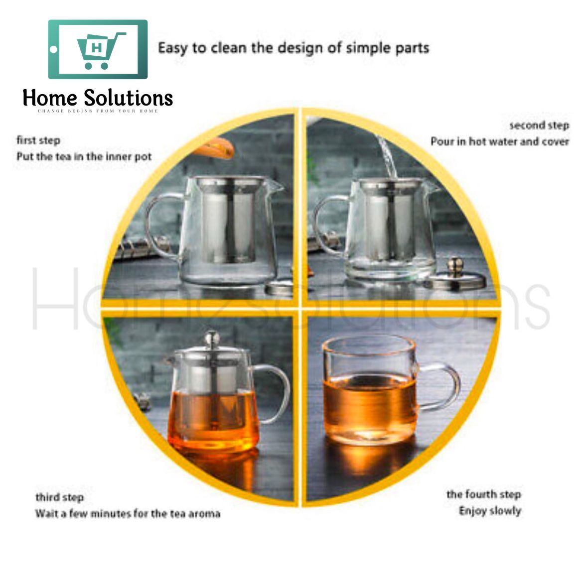 High Quality Borosilicate Glass Kettle - Fire Proof - Stove Useable