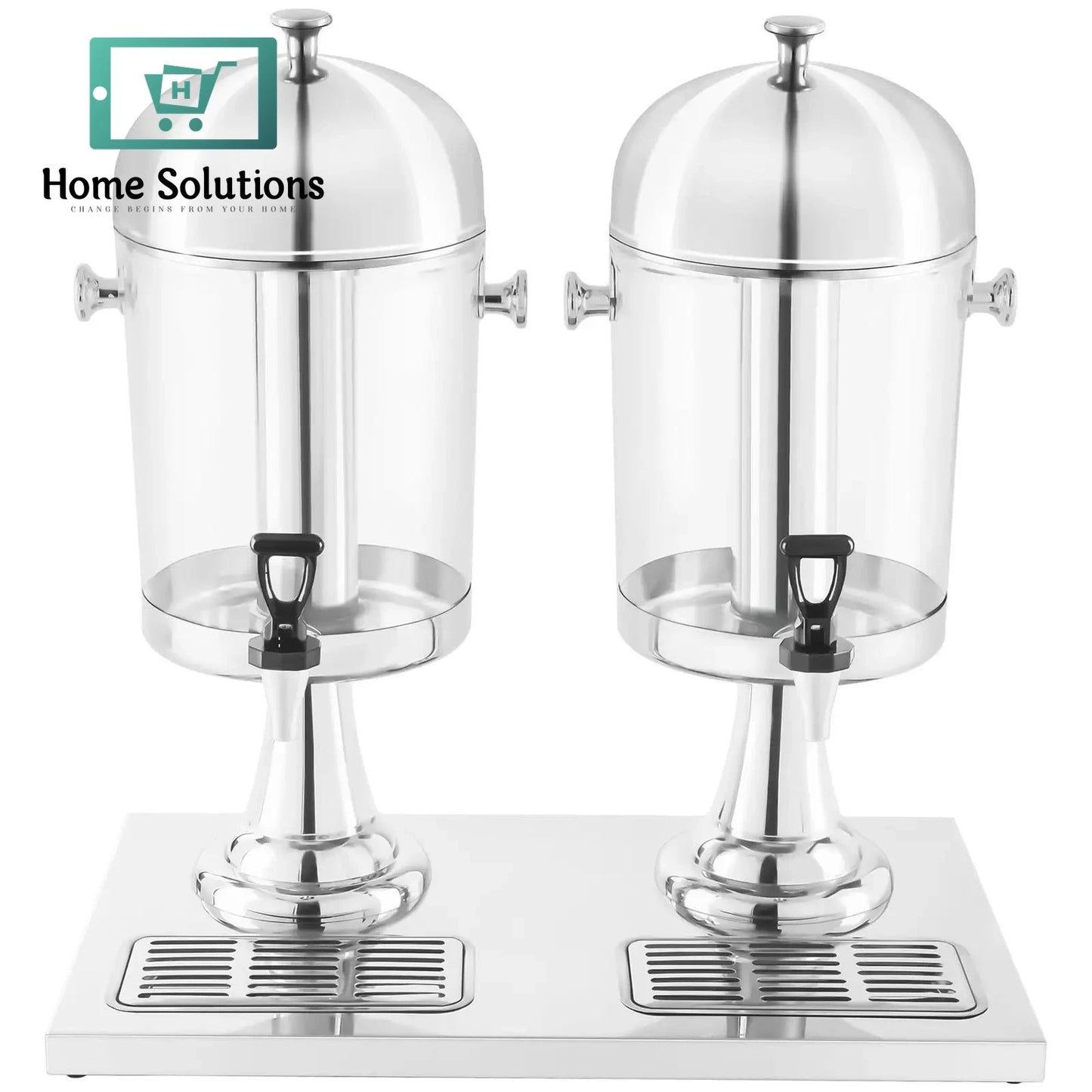 Double Juice Dispenser – Acrylic & Stainless Steel Beverage Server for Parties & Events