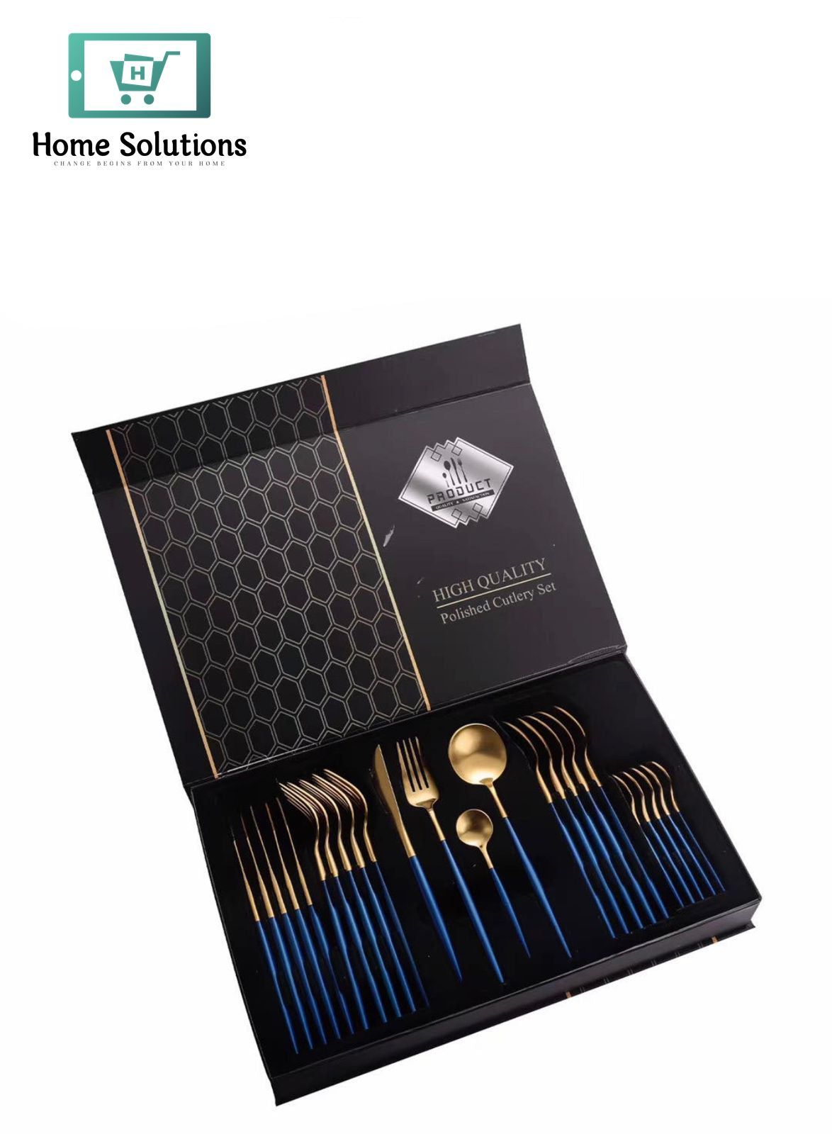 Boxed Stainless Steel Cutlery Set – 24 PCS