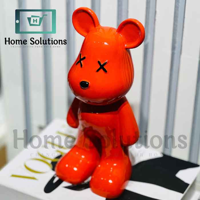 KAWS Bearbrick Style X-Eyes Figurine Abstract Bear Decor