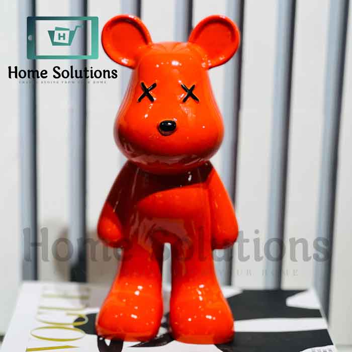 KAWS Bearbrick Style X-Eyes Figurine Abstract Bear Decor