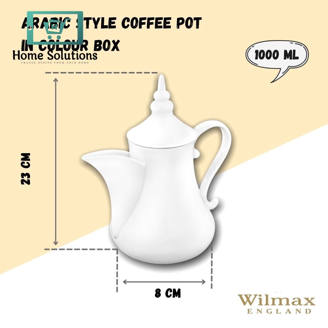 Wilmax England Elegant Arabic Style Coffee Server – 1000 ml