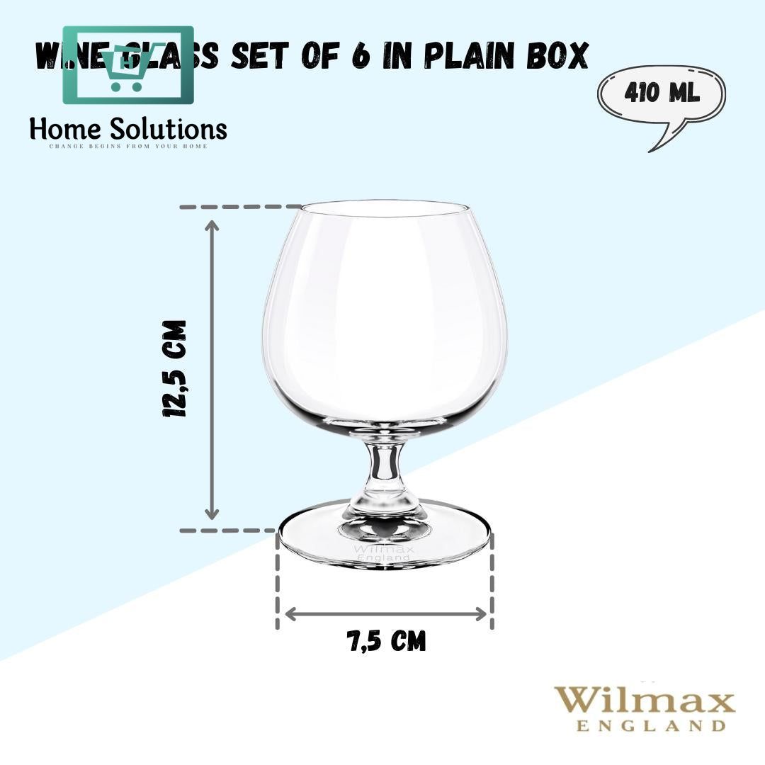 Wilmax Cognac Glass – 14 Fl Oz | 410 ml Premium Crystal Glass
