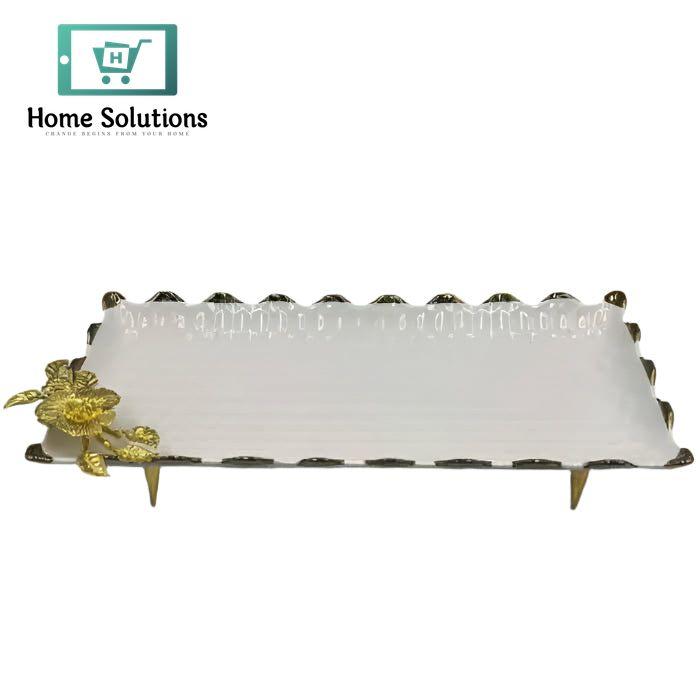 Porcelain Serving Plate 15 Inch – Large Elegant Table Platter