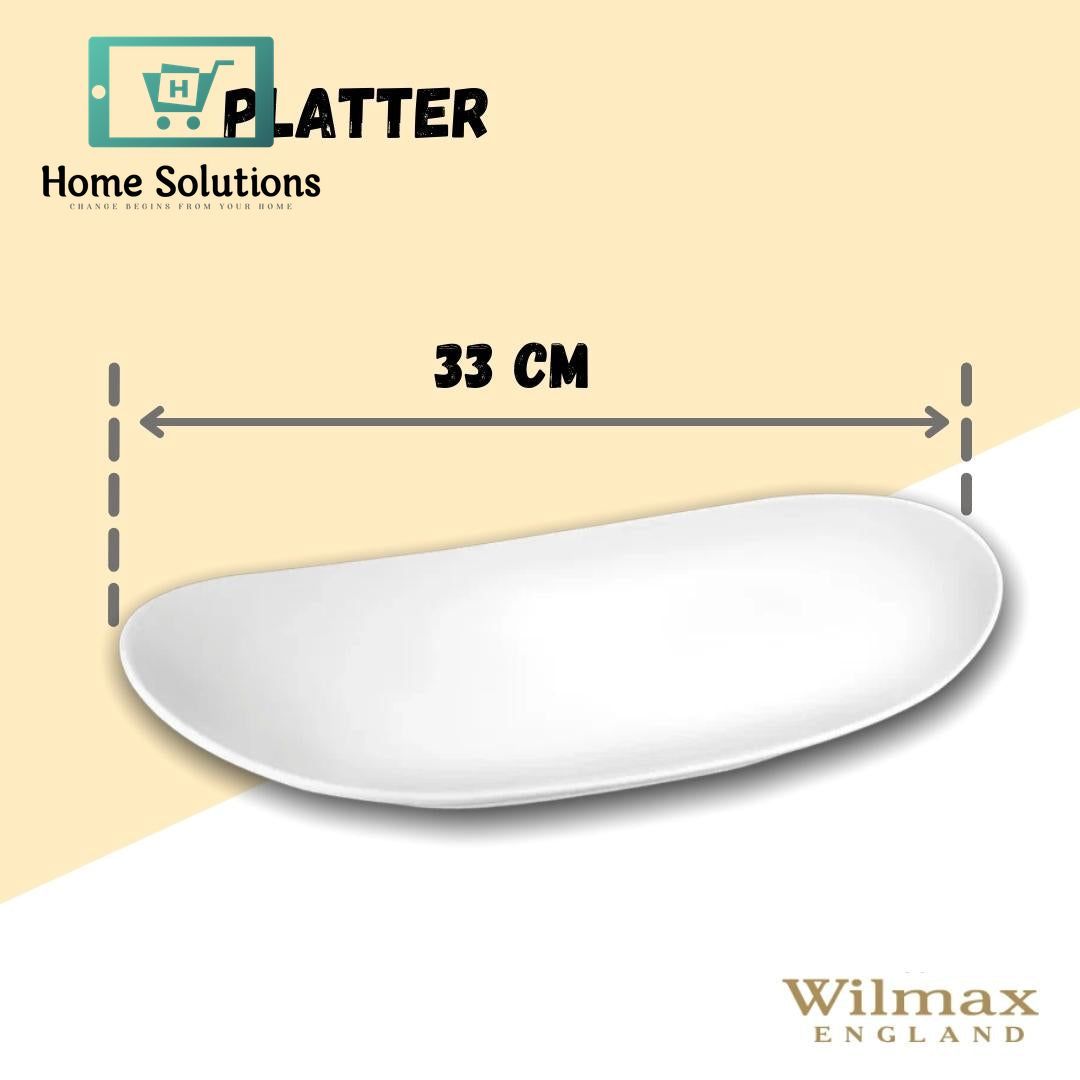 Wilmax England Fine Porcelain Rectangular Platter 13 x 7.25 Inch