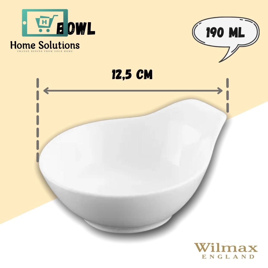 Wilmax England Fine Porcelain 12.5 cm | 190 ml (6 fl oz) Serving Bowls