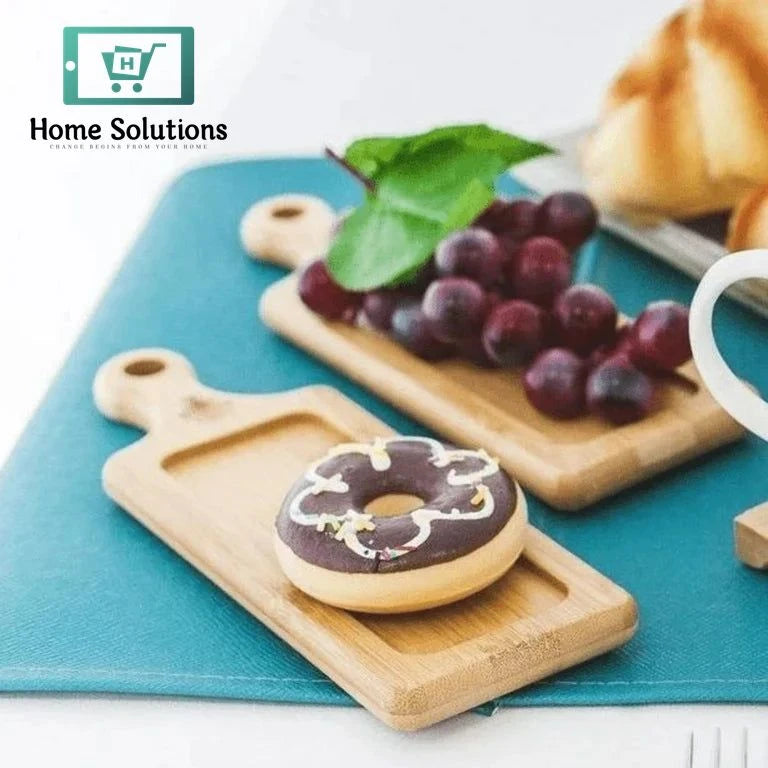 Wilmax England Natural Bamboo Wooden Tray 8" X 2.75″ Inch – Compact Serving Dish