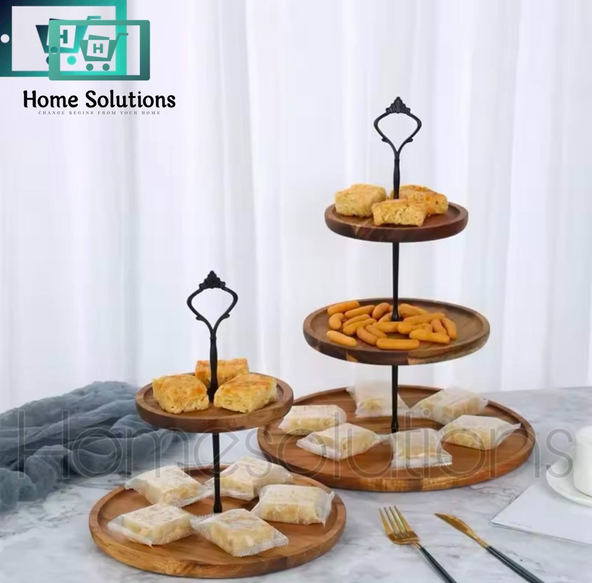 Bamboo Made Serving Stand