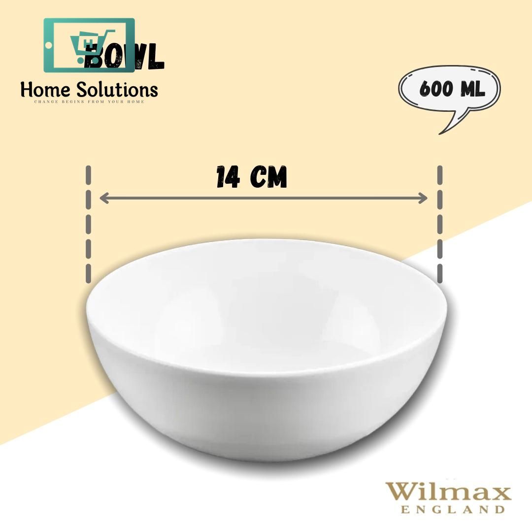 Wilmax England Fine Porcelain Bowl 5.5" | 600 ml Medium Serving Bowl