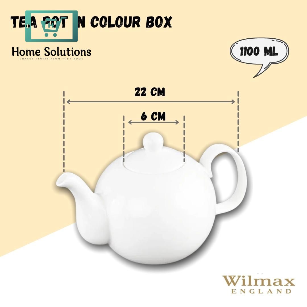 Wilmax England Fine Porcelain Tea pot – 1100 ml