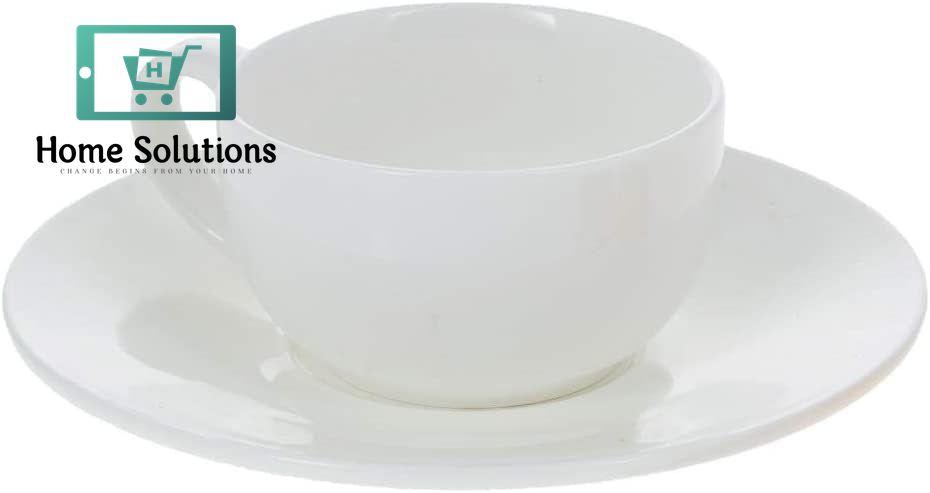 Wilmax England Fine Porcelain Coffee Cup & Saucer Set – 100 ml