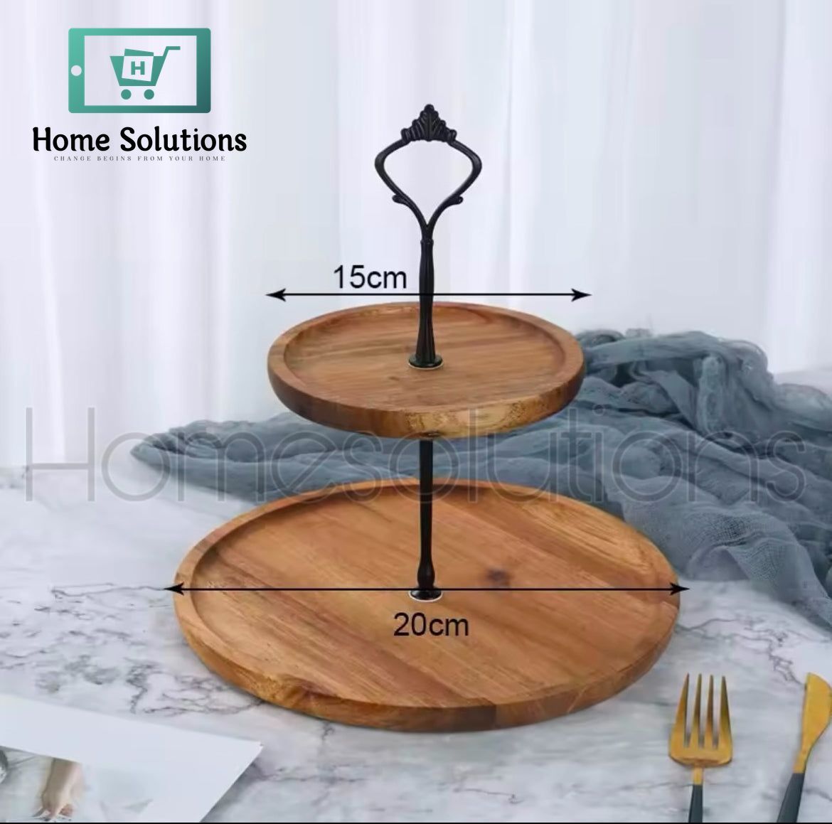 Bamboo Made Serving Stand