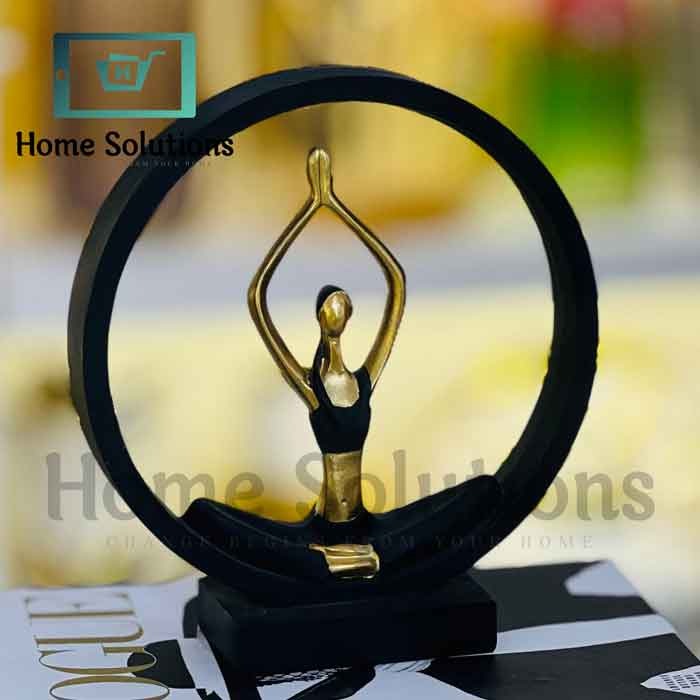 Yoga Posture Showpiece - Lady Figurine Poly Resin Statue