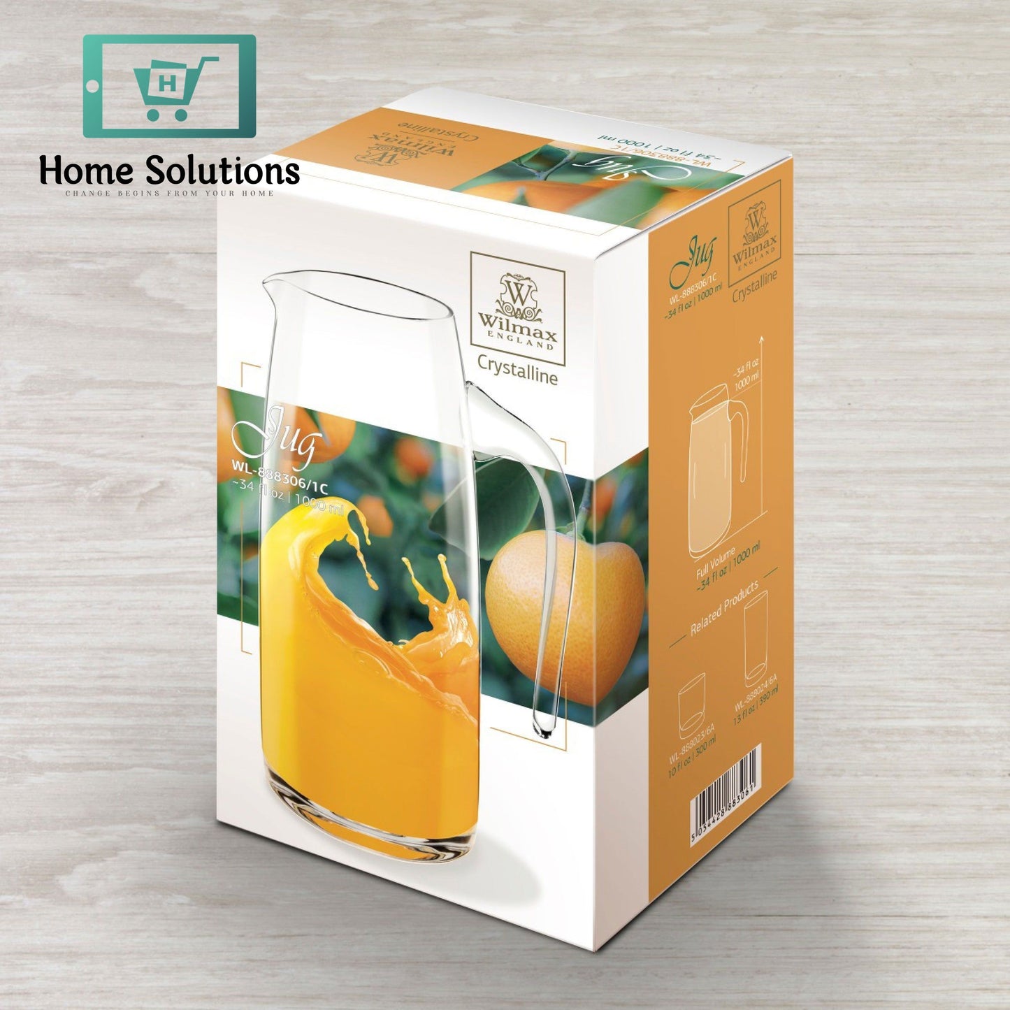 Wilmax England Glass Jug - 1000ml