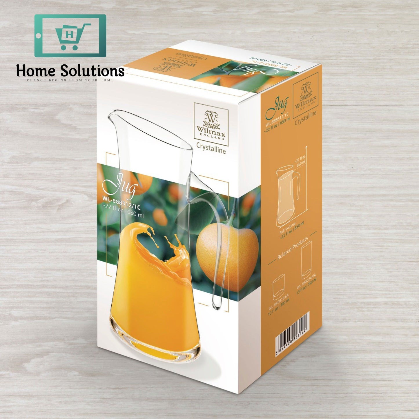 Wilmax England Glass Jug - 650ml