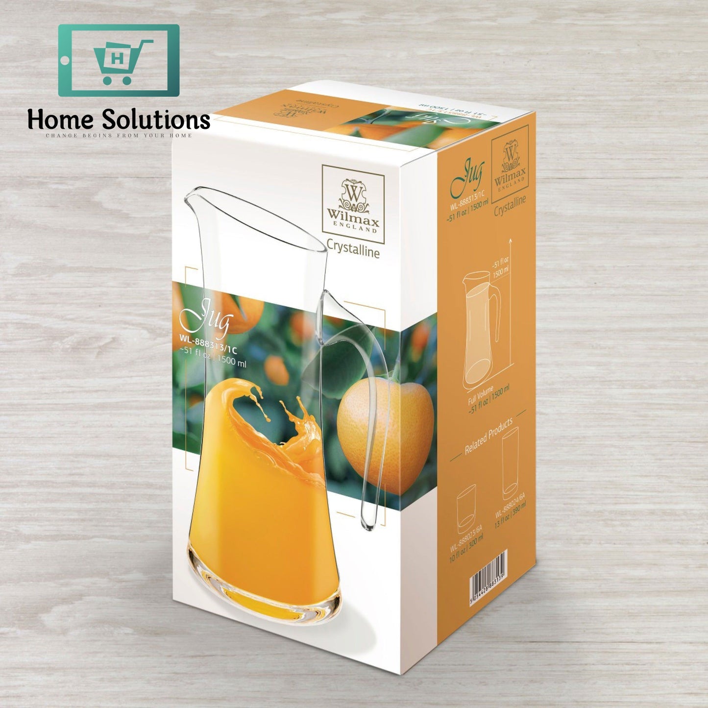 Wilmax England Glass Jug - 1500ml