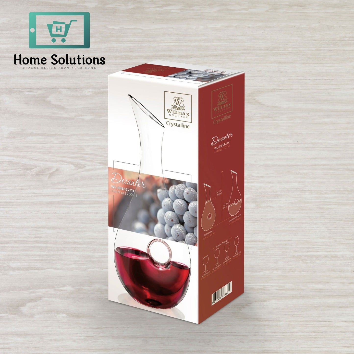 Wilmax England Glass Decanter - 700ml