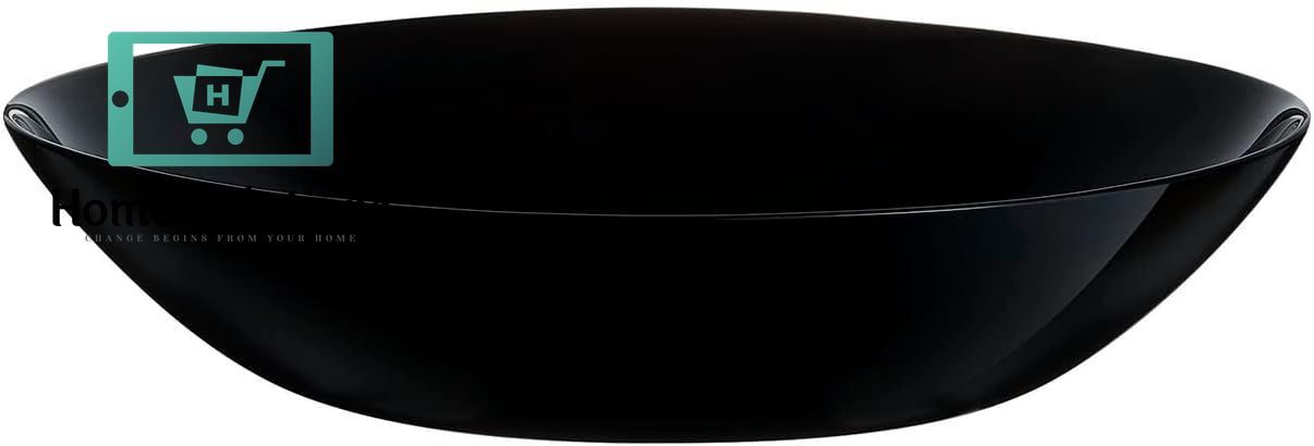 Black Dinner Set 38-Piece – Elegant Plain Design for Modern Dining