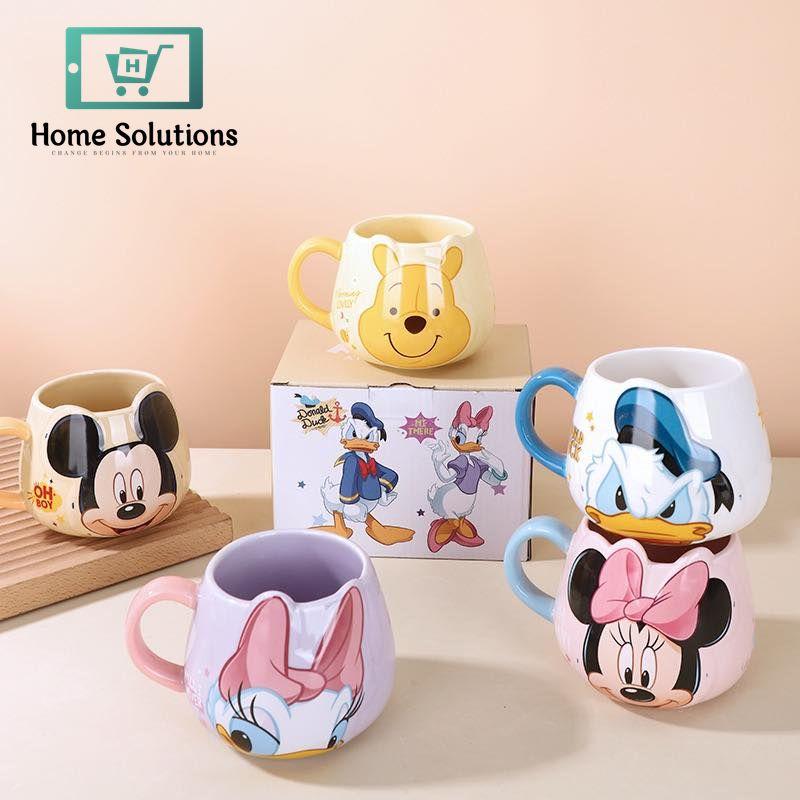 DISNEY Mickey & Friends Porcelain Embossed Coffee Mug – 450ml - Mickey Mouse