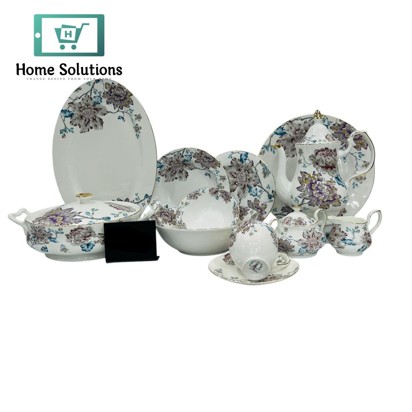 Luxury Dinner Set 61-Piece – Elegant Tableware for 8 Persons