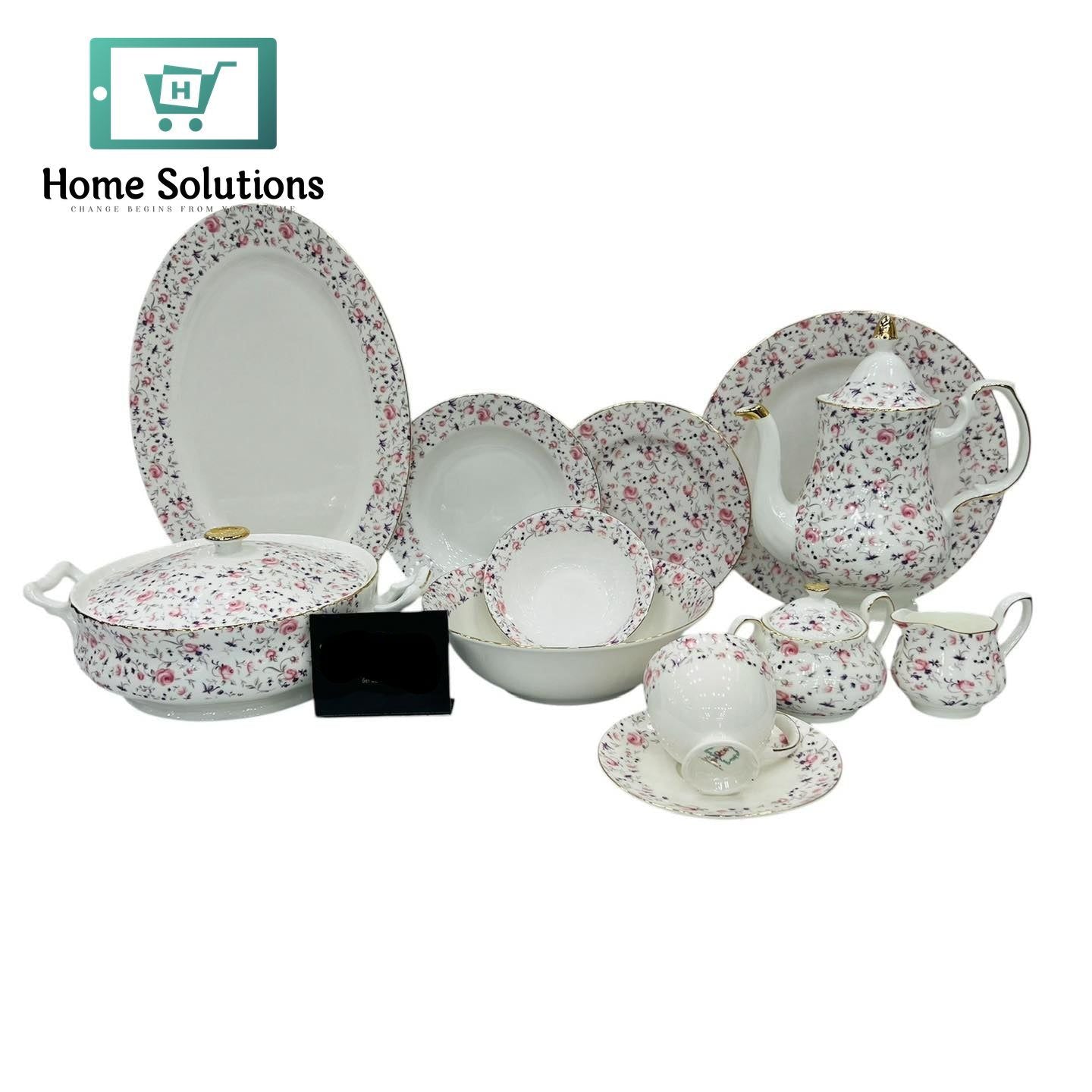 Luxury Dinner Set 61-Piece – Elegant Tableware for 8 Persons
