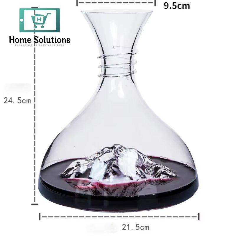 Lead Free Crystal Handmade Iceberg Beverage Decanter Carafe - 2000ml