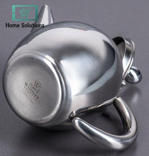 Wilmax England Double Wall Glass Tea Pot 1200ml – Elegant Borosilicate Design