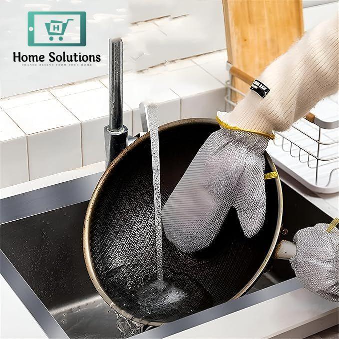Silicone Dishwashing Gloves for Kitchen Cleaning – Heat & Water Resistant