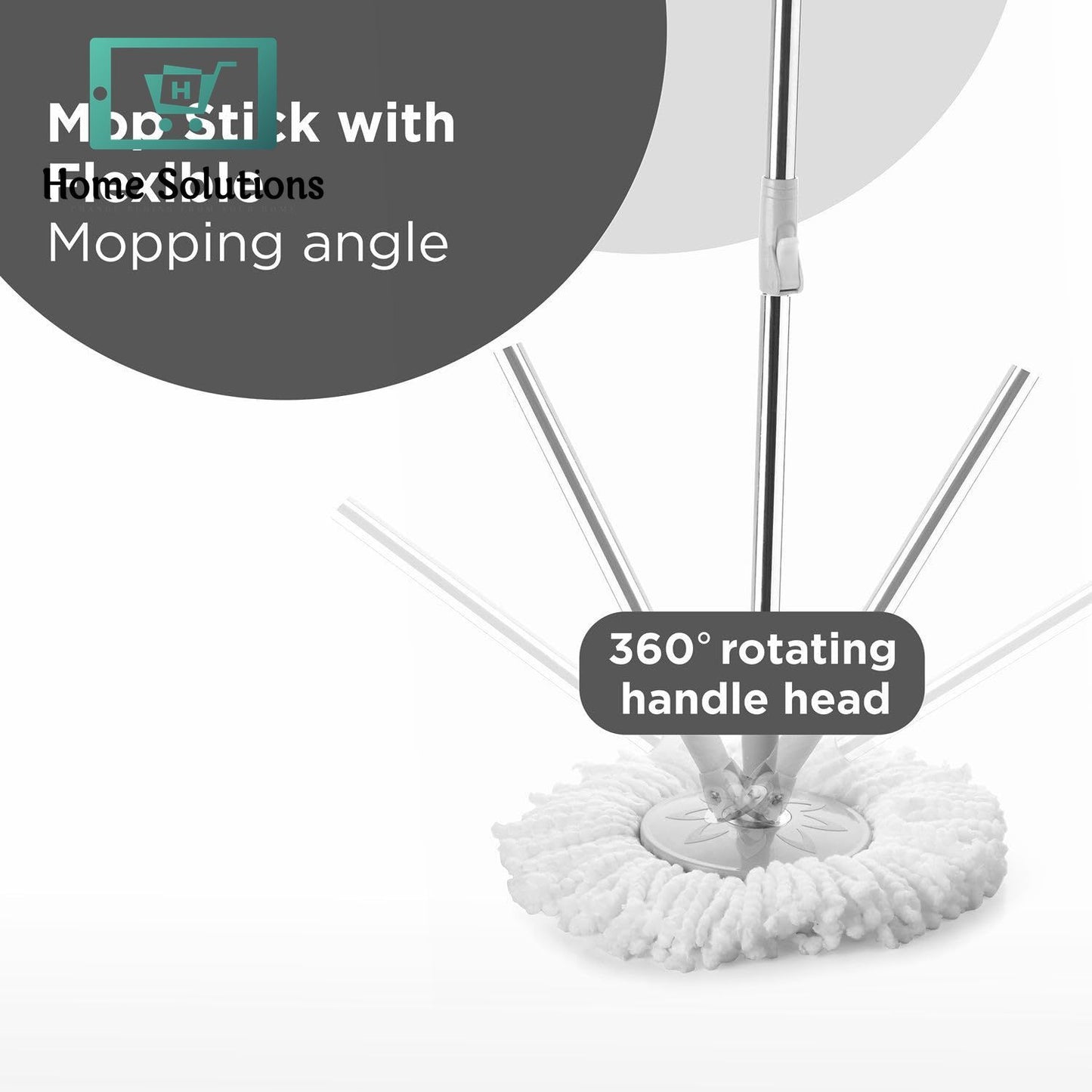 Spin Mop Cleaning Bucket with Wheels – Easy Floor Care