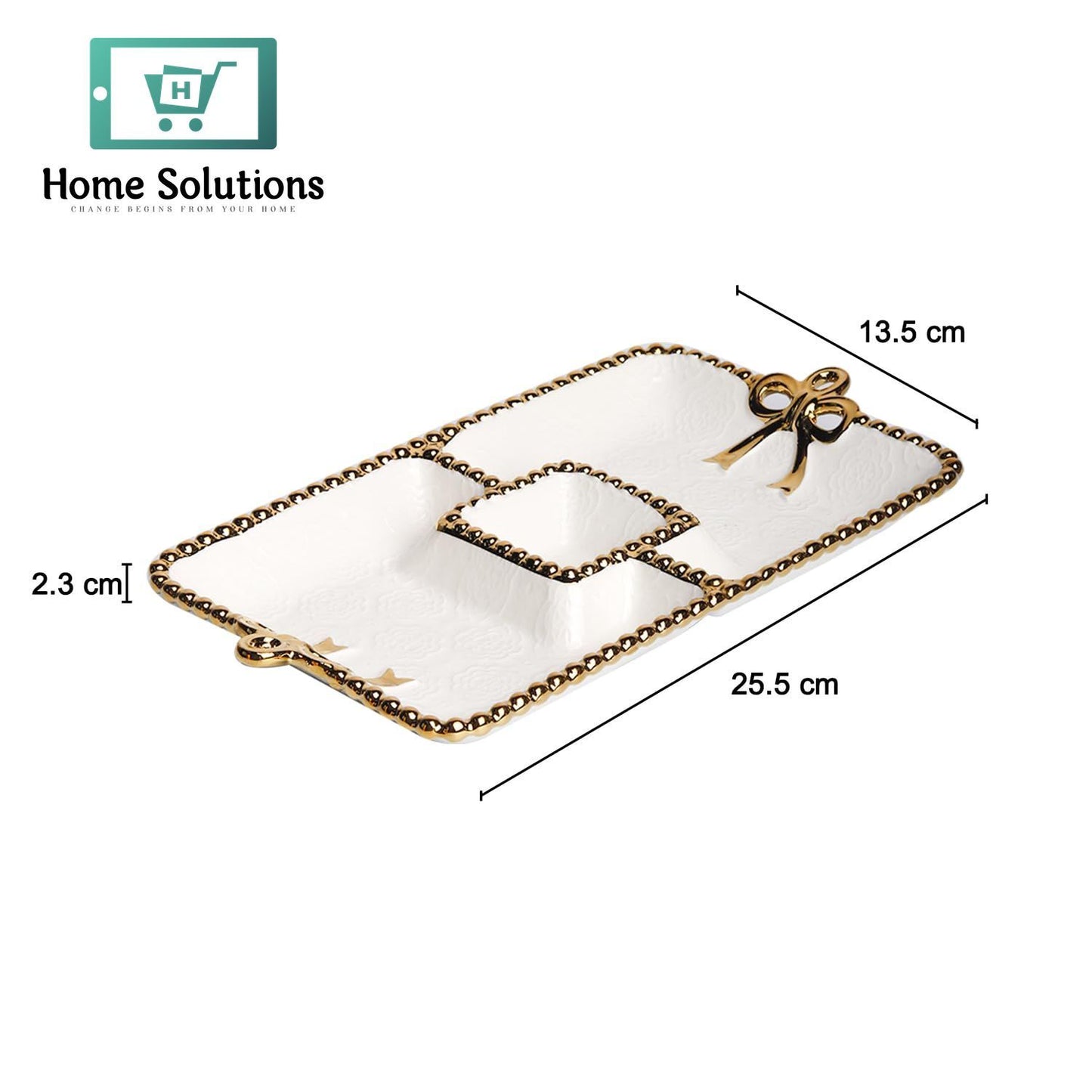 White Chip & Dip Snack Dish – Stylish, Break-Resistant Tray