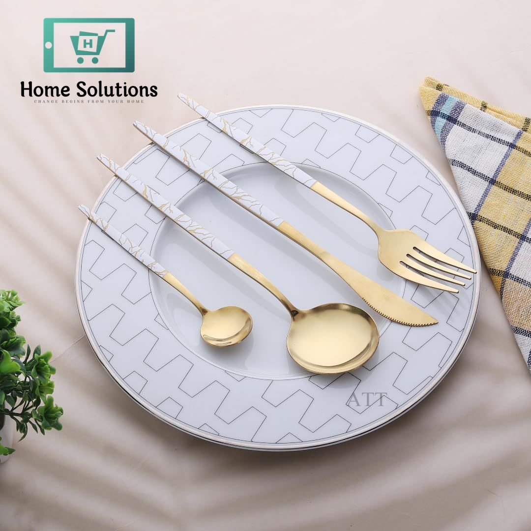 Luxury Stainless Steel Cutlery Set with Storage Box – 24 PCS