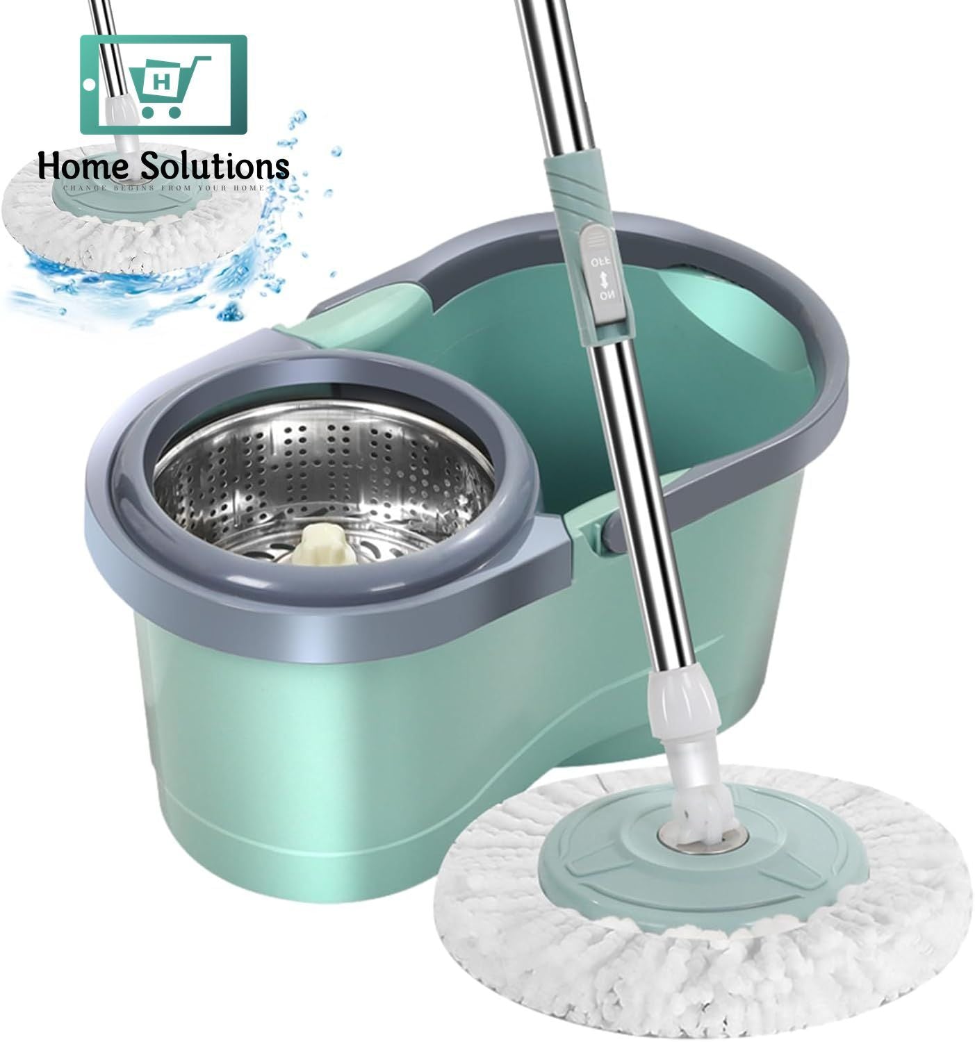 Spin Mop Cleaning Bucket with Wheels – Easy Floor Care