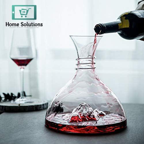 Lead Free Crystal Handmade Iceberg Beverage Decanter Carafe - 2000ml