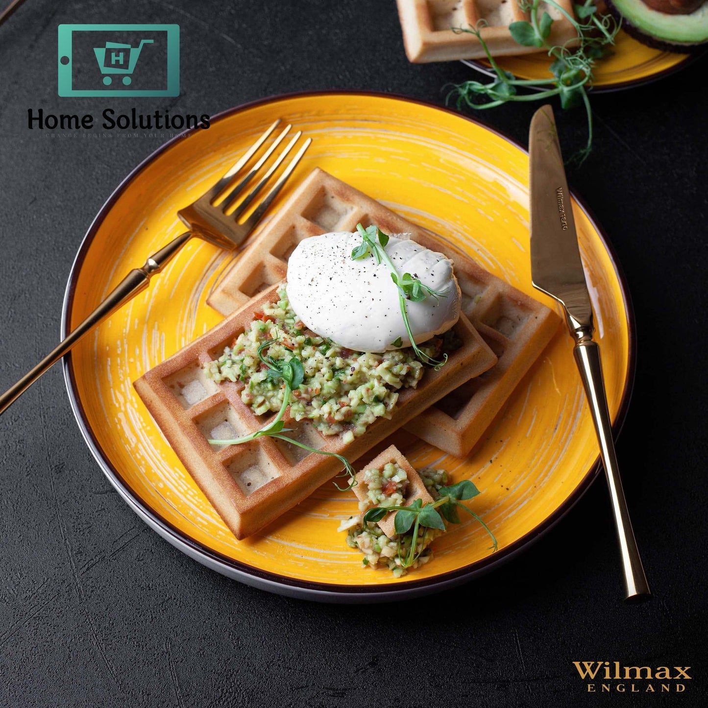 Wilmax England 9-Inch Fine Porcelain Plate – Classic Round Dinnerware