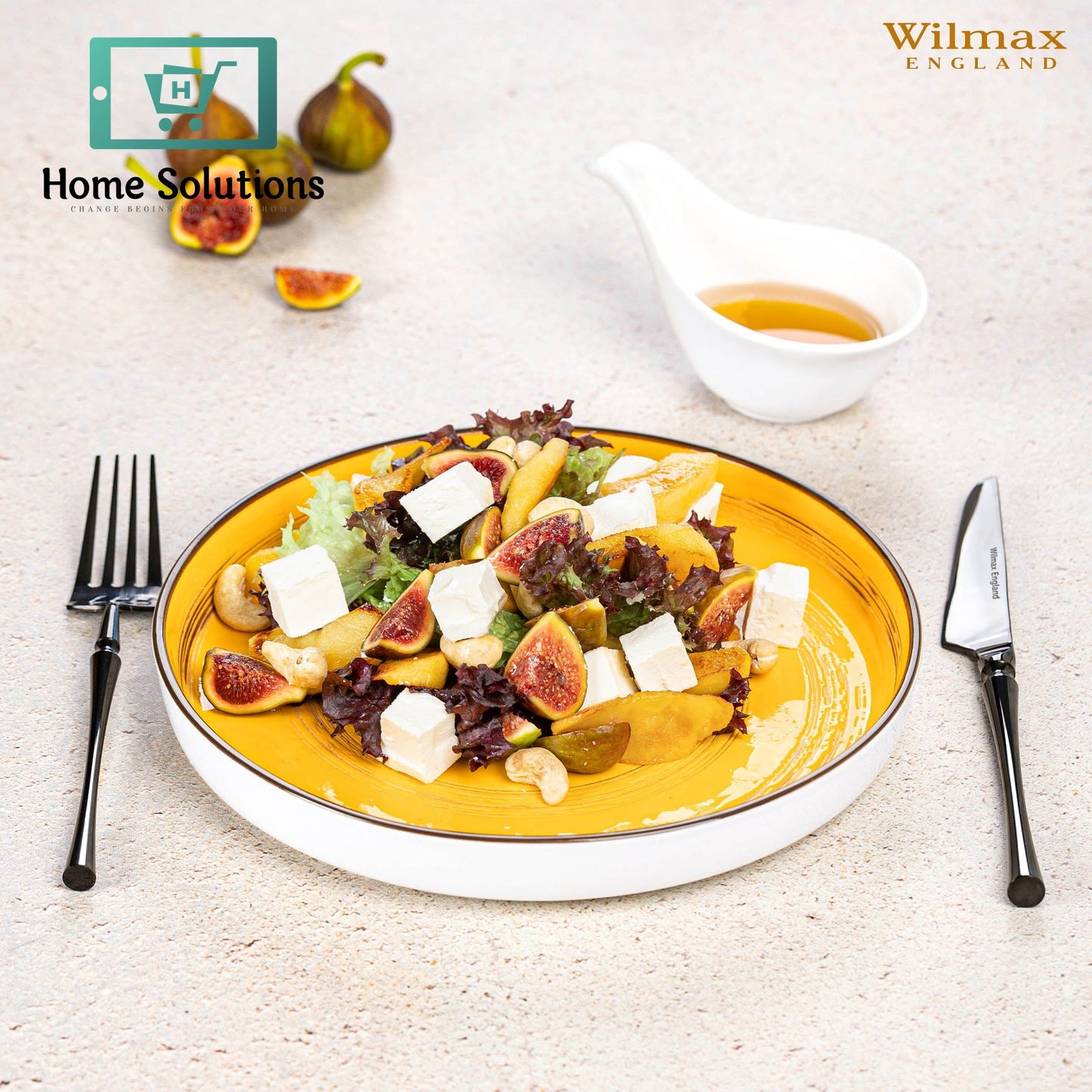 Wilmax England 9-Inch Fine Porcelain Plate – Classic Round Dinnerware