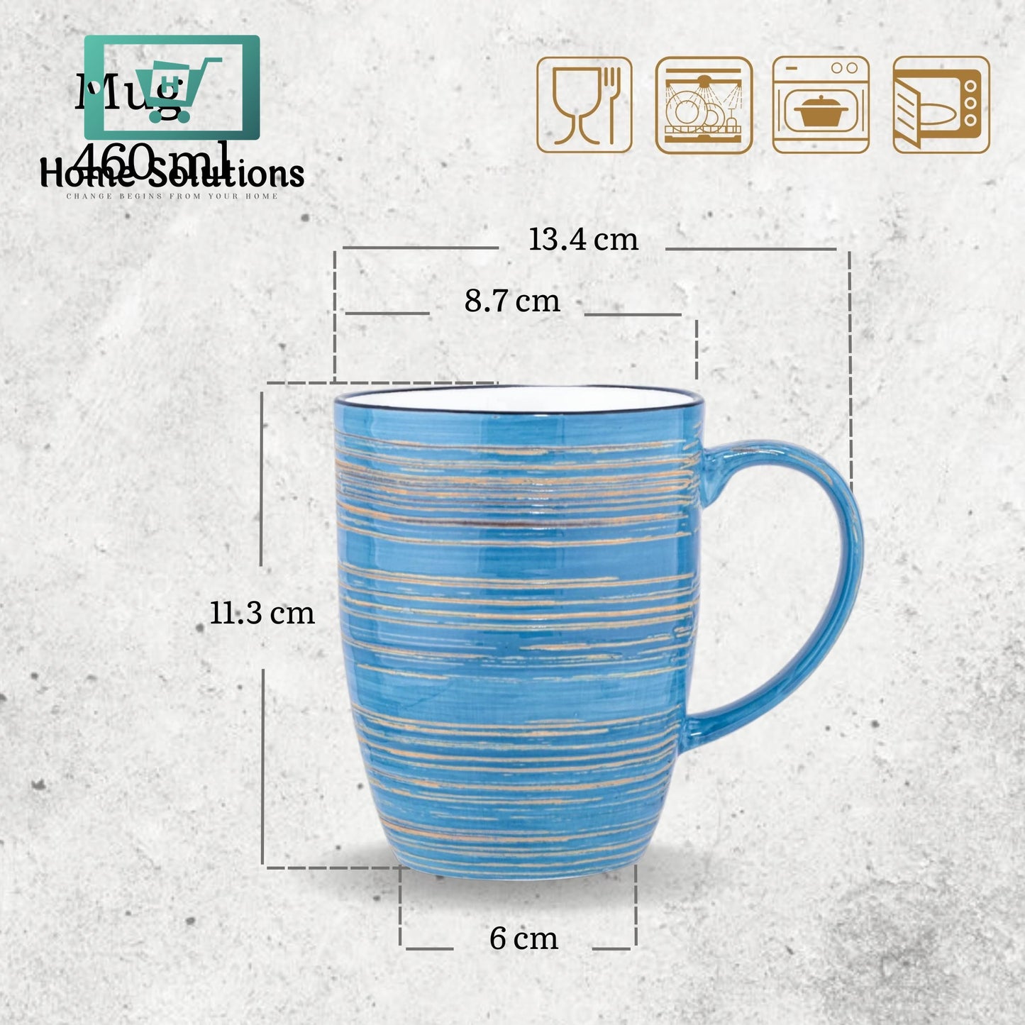 Wilmax England Mug 460ml – Tea & Coffee Cup