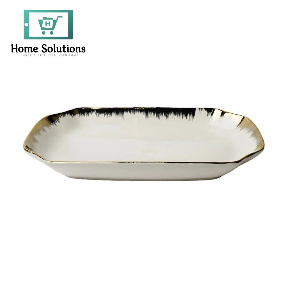 Porcelain Serving Dish Set – 10 & 12 Inch Elegant White Platters