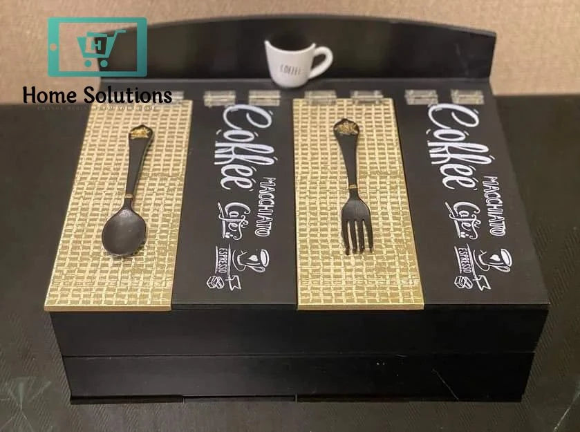 Premium Wooden Cutlery Storage Box – Elegant & Organized Solution