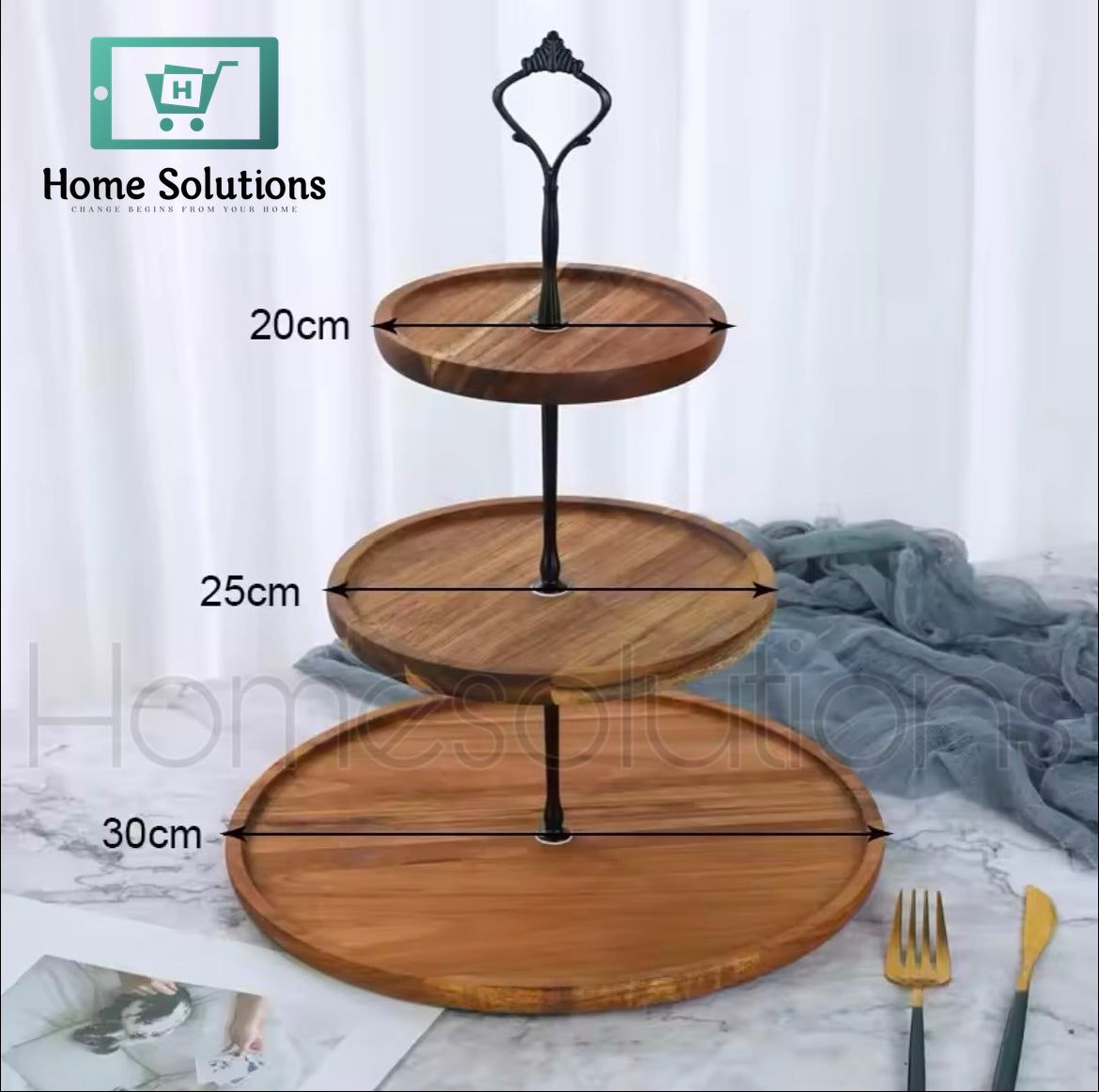 Bamboo Made Serving Stand