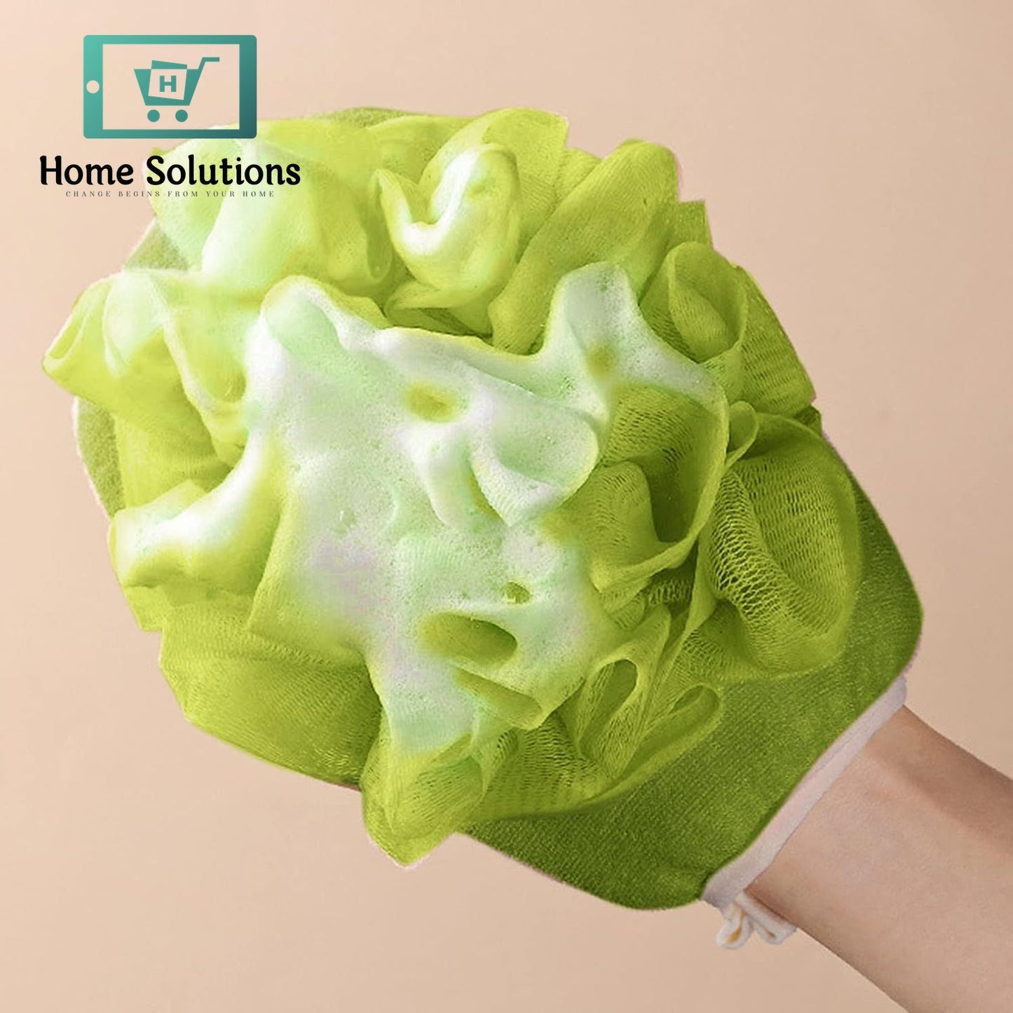 Floral Exfoliating Bath Glove – Soft & Deep Cleansing Body Scrubber