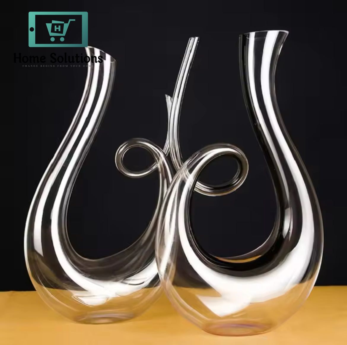 Snuggie Swan Handmade Lead Free Crystal Decanter Carafe - 1500ml
