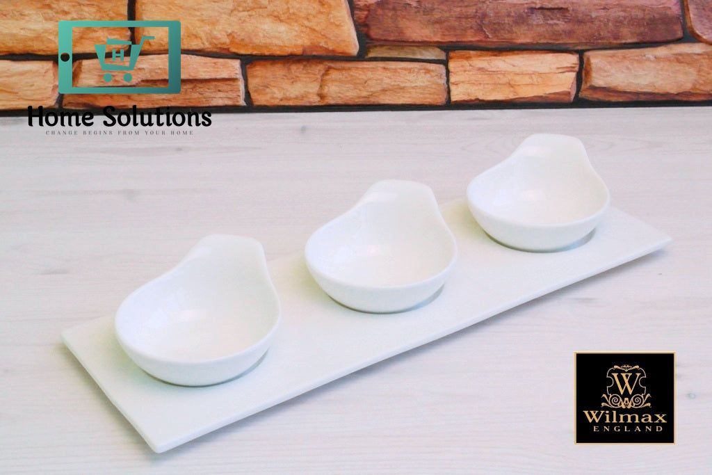 Wilmax England Fine Porcelain Tray 14" x 5" | Elegant Serving Tray