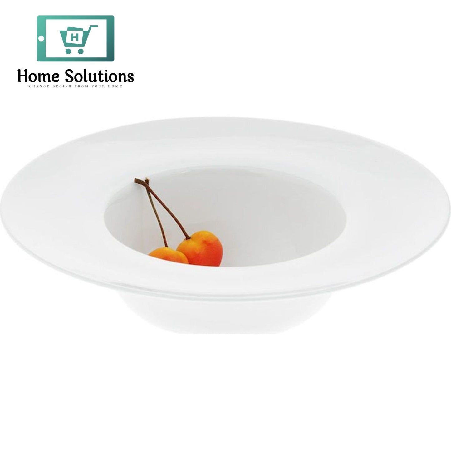 Wilmax England Fine Porcelain Deep Plate – 9 Inch Classic White Design