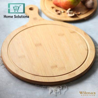 Wilmax England Wooden Serving Board with Handle 25.2" x 20" Inch– Elegant Presentation Platter