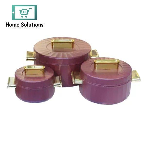 3-Piece Insulated Casserole Hotpot Set – Stylish Food Warmers